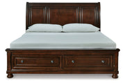 Porter Rustic Brown King Sleigh Bed - Gate FurnitureKing Bed