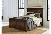 Porter Rustic Brown Queen Panel Bed - Gate FurnitureQueen Bed