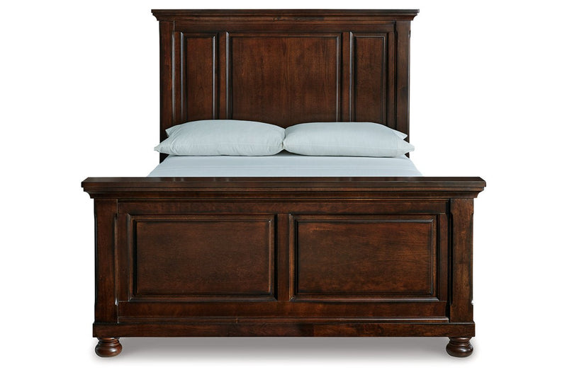 Porter Rustic Brown Queen Panel Bed - Gate FurnitureQueen Bed