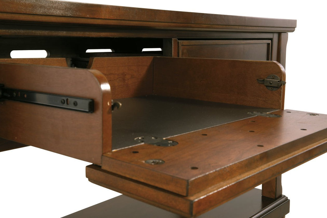 Porter Rustic Brown Sofa/Console Table - T697-4 - Gate Furniture