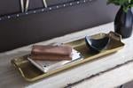 Posy Gold Finish Tray - Gate FurnitureTray