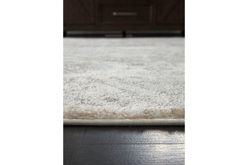 Precia Gray/Cream 7'10" x 10'6" Rug - Gate FurnitureRugs