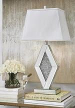 Prunella Silver Finish Table Lamp - Gate FurnitureTable Lamp