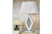 Prunella Silver Finish Table Lamp - Gate FurnitureTable Lamp
