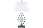 Prunella Silver Finish Table Lamp - Gate FurnitureTable Lamp