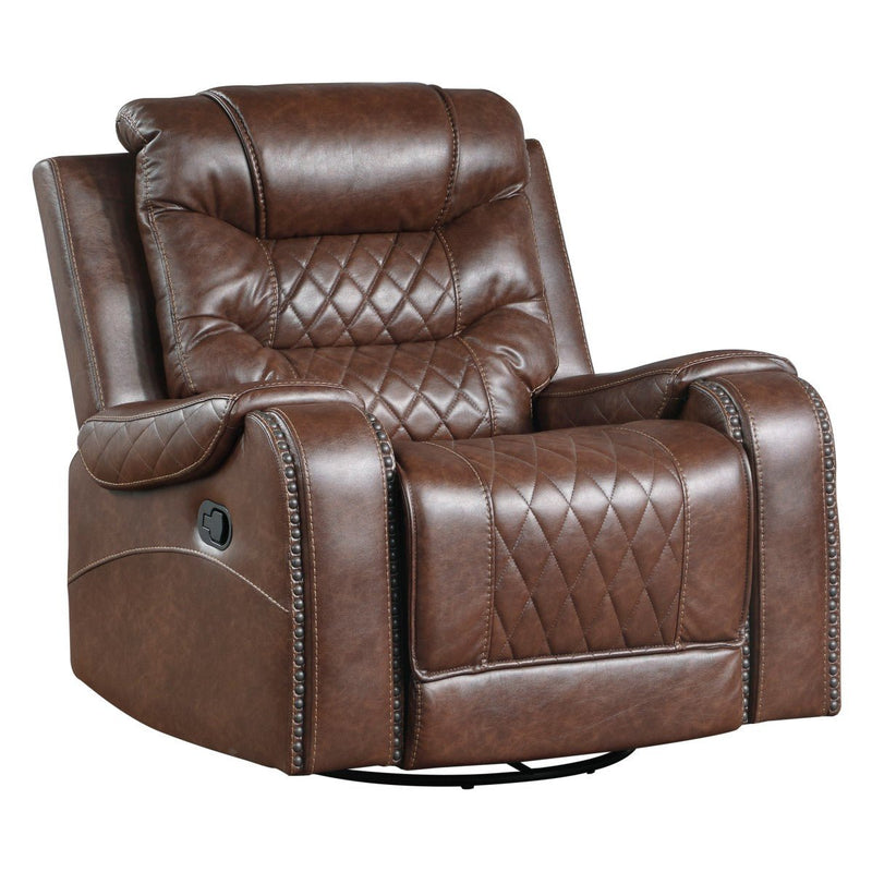 Putnam Brown Reclining Living Room Set - Gate FurnitureLiving Room Set