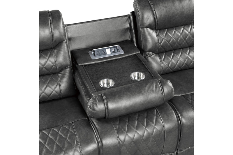 Putnam Gray Reclining Living Room Set - Gate FurnitureLiving Room Set