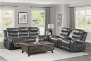 Putnam Gray Reclining Living Room Set - Gate FurnitureLiving Room Set