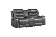 Putnam Gray Reclining Living Room Set - Gate FurnitureLiving Room Set
