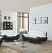 Quercus White Black Living Room Set - Gate Furniture