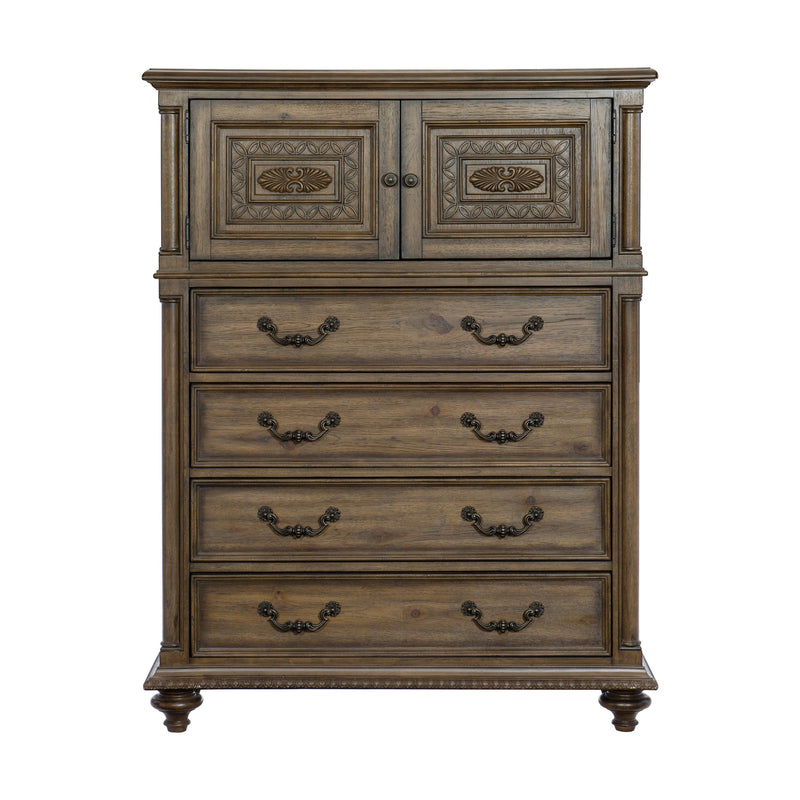 Rachelle Weathered Pecan Bedroom Set - Gate FurnitureBedroom Set