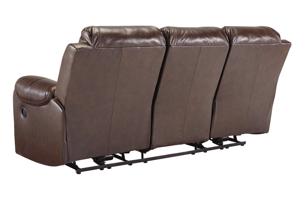 Rackingburg Mahogany Reclining Sofa - U3330188 - Gate Furniture