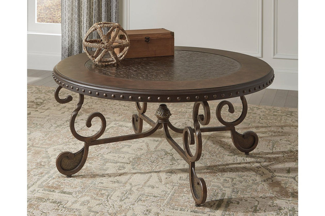 Rafferty Dark Brown Coffee Table - T382-8 - Gate Furniture