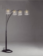 Rain Drop Arc Black 84" Floor Lamp - Gate FurnitureFloor Lamps