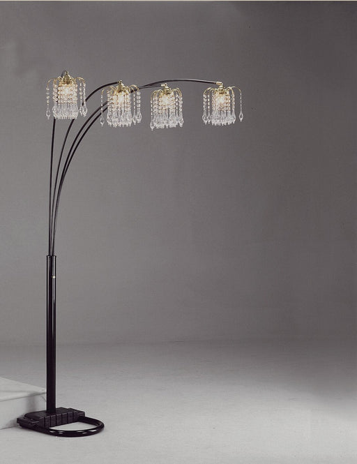 Rain Drop Arc Black 84" Floor Lamp - Gate FurnitureFloor Lamps