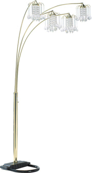 Rain Drop Arc Gold 84" Floor Lamp - Gate FurnitureFloor Lamps