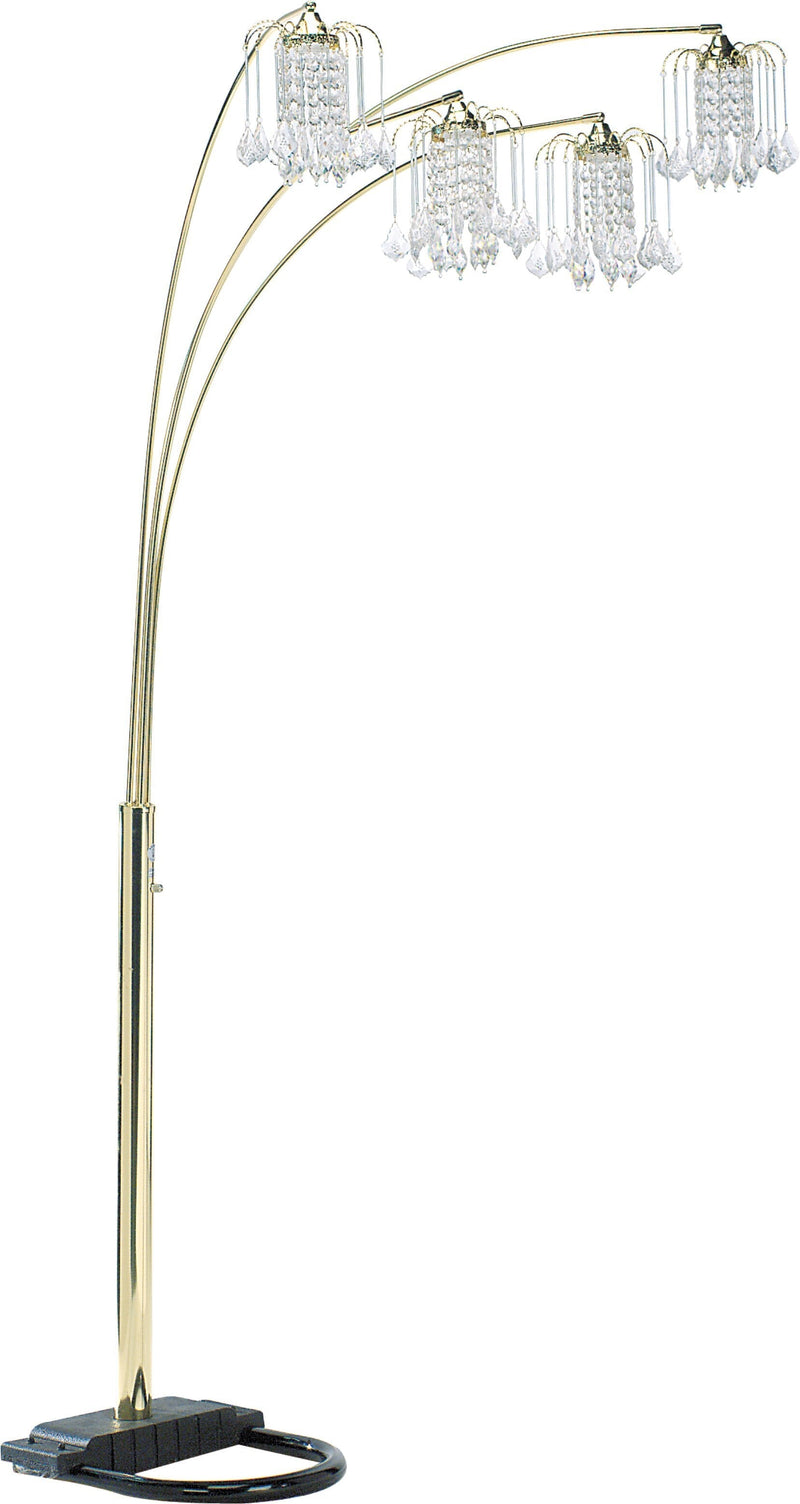 Rain Drop Arc Gold 84" Floor Lamp - Gate FurnitureFloor Lamps
