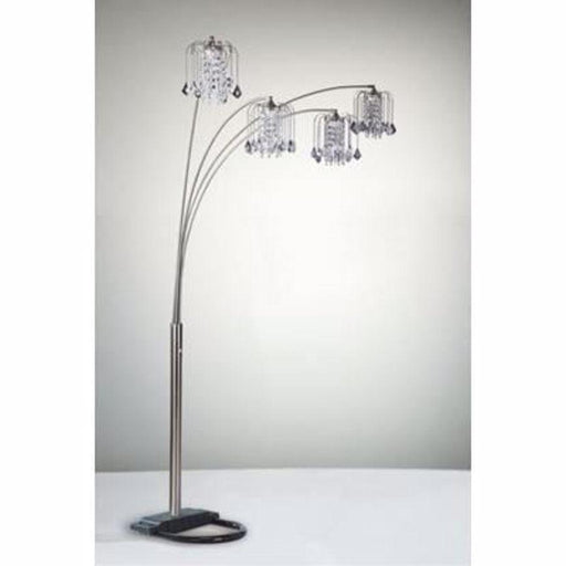 Rain Drop Arc Pewter 84" Floor Lamp - Gate FurnitureFloor Lamps