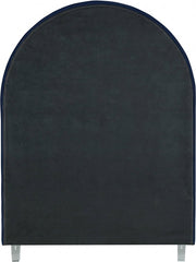 Rainbow Velvet Twin Bed Blue - Gate FurnitureTwin Bed