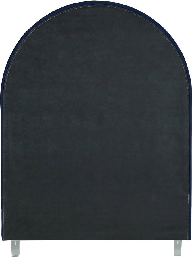 Rainbow Velvet Twin Bed Blue - Gate FurnitureTwin Bed