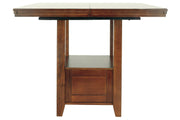 Ralene Medium Brown Counter Height Dining Extension Table - D594-42 - Gate Furniture