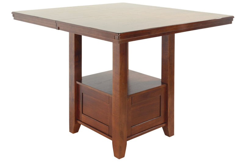 Ralene Medium Brown Counter Height Dining Extension Table - D594-42 - Gate Furniture