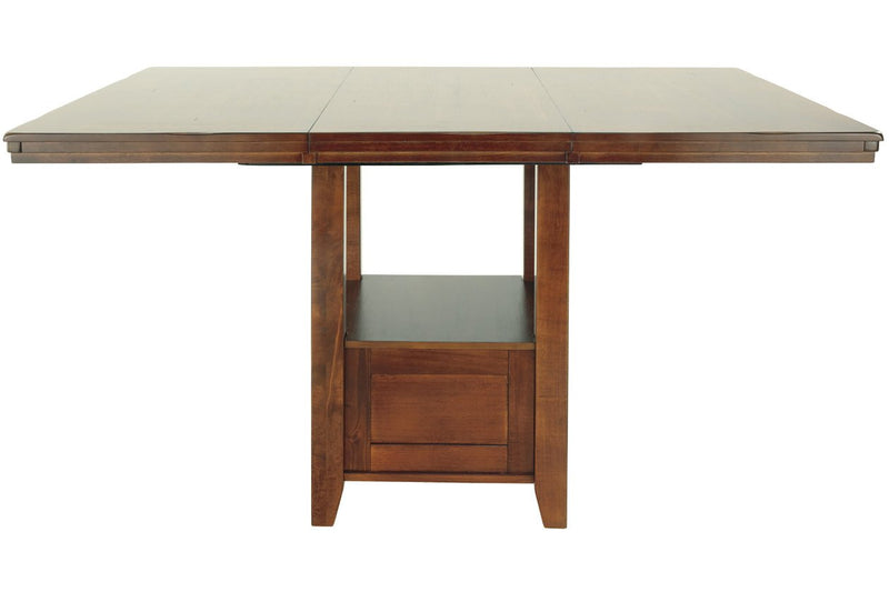 Ralene Medium Brown Counter Height Dining Extension Table - D594-42 - Gate Furniture