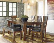 Ralene Medium Brown Dining Room Set - Gate FurnitureDining Room Set