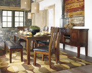 Ralene Medium Brown Dining Room Set - Gate FurnitureDining Room Set