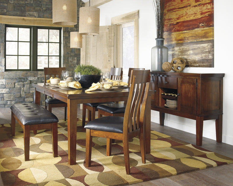 Ralene Medium Brown Dining Room Set - Gate FurnitureDining Room Set