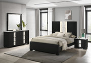 Rangley Black LED Panel Bedroom Set - Gate FurnitureBedroom Set