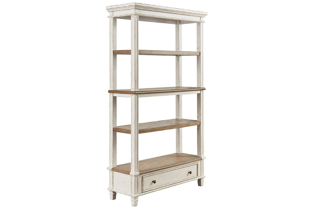 Realyn Brown/White 75" Bookcase - H743-70 - Gate Furniture