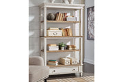 Realyn Brown/White 75" Bookcase - Gate FurnitureBookcases