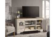 Realyn Chipped White 74" TV Stand - Gate FurnitureTV Stand