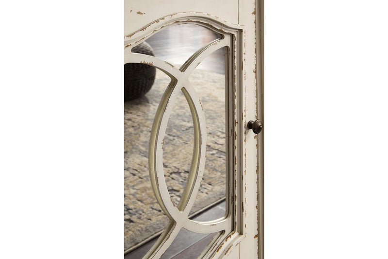 Realyn Chipped White 74" TV Stand - Gate FurnitureTV Stand