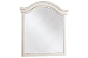 Realyn Chipped White Bedroom Mirror - Gate FurnitureMirror