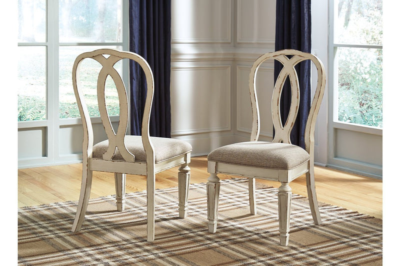 Realyn Chipped White Dining Chair (Set of 2) - Gate FurnitureDining Chair