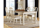 Realyn Chipped White Dining Extension Table - Gate FurnitureDining Table