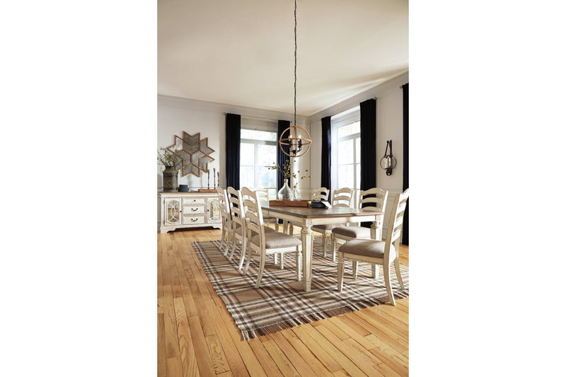 Realyn Chipped White Dining Extension Table - Gate FurnitureDining Table