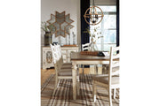 Realyn Chipped White Dining Extension Table - Gate FurnitureDining Table