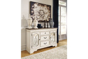 Realyn Chipped White Dining Server - Gate FurnitureCabinet