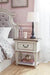 Realyn Chipped White Nightstand - B743-91 - Gate Furniture