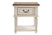 Realyn Chipped White Nightstand - Gate FurnitureNightstand