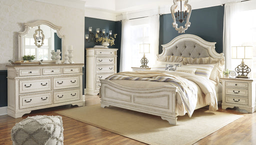Realyn Chipped White Panel Bedroom Set - Gate Furniture