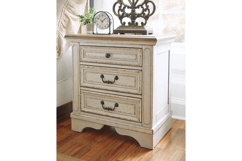 Realyn Two - tone Nightstand - Gate FurnitureNightstand