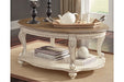 Realyn White/Brown Coffee Table - T743-0 - Gate Furniture