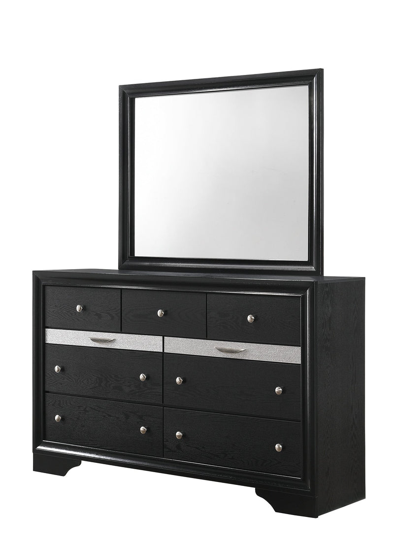 Regata Black/Silver Storage Platform Bedroom Set - Gate FurnitureBedroom Set