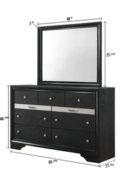 Regata Black/Silver Storage Platform Bedroom Set - Gate FurnitureBedroom Set