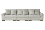 Regent Park Pewter 3 - Piece Sofa - Gate FurnitureSofa