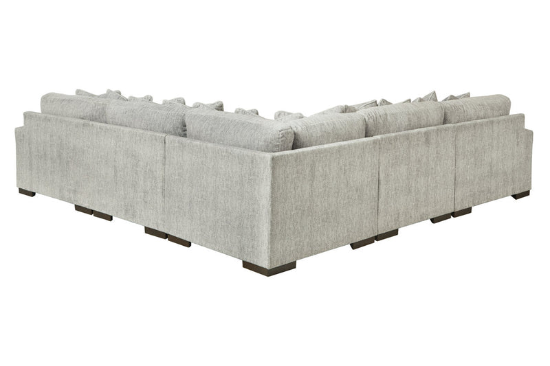 Regent Park Pewter 5 - Piece Sectional - Gate FurnitureSectional